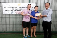 Women Double 1st Runner Up