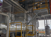 Delivery of Mackenzie 32 tonhr Twin Furnace Firetube Packaged Boiler-17barg Sat. 